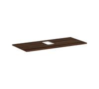 hansgrohe Xelu Q Console avec découpe au centre, 1180x550, pour vasque à poser, avec trou pour robinet, 54122630, Couleur: Noyer Foncé Foncé