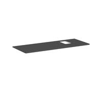 hansgrohe Xelu Q Console avec découpe à droite, 1360x550, pour vasque à poser, avec trou pour robinet, 54124910, Couleur: Gris diamant mat