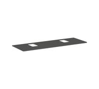 Hansgrohe Console Xelu Q – 1560x550 mm, 2 découpes, pour vasque à poser – Gris diamant mat