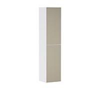 hansgrohe Xevolos E Armoire haute, charnière de porte à gauche, 400x360x1760mm, 54218390, Couleur: corps blanc mat, façade bronze structuré