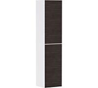 hansgrohe Xevolos E Armoire haute, charnière de porte à droite, 400x360x1760mm, 54221730, Couleur: corps blanc mat, façade chêne foncé