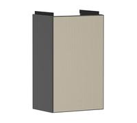 Hansgrohe Xevolos E Armoire sous lavabo, 1 Porte, charnières à Droite, 340x245x555mm, pour Lave-Mains, 54171390, Couleur: Corps Gris Ardoise Mat, façade Bronze structuré