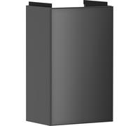 hansgrohe Xevolos E Armoire sous lavabo, 1 porte, charnières à droite, 340x245x555mm, pour lave-mains, 54171770, Couleur: corps gris ardoise mat, façade gris ardoise métallique