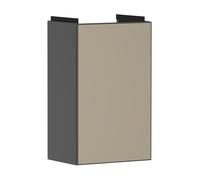 hansgrohe Xevolos E Armoire sous lavabo, 1 porte, charnières à droite, 340x245x555mm, pour lave-mains, 54171390, Couleur: corps gris ardoise mat, façade bronze structuré