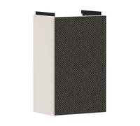 hansgrohe Xevolos E Armoire sous lavabo, 1 porte, charnières à gauche, 340x245x555mm, pour lave-mains, 54167660, Couleur: Corps beige sable mat, façade textile gris foncé