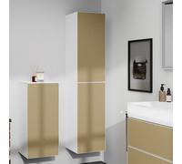 Hansgrohe Armoire haute Xevolos E 400x360x1760 mm gauche corps blanc mat – façade bronze structuré