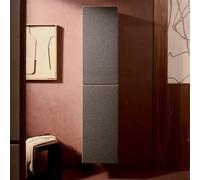 hansgrohe Xevolos E Armoire haute, charnière de porte à gauche, 400x360x1760mm, 54219660, Couleur: Corps beige sable mat, façade textile gris foncé