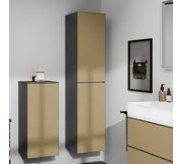 Hansgrohe Armoire Xevolos E - charnière gauche - 400x360x1760mm - gris ardoise/bronze structuré