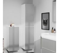 Hansgrohe Armoire haute Xevolos E 400×360×1760 mm, charnière droite, blanc mat / blanc métallisé