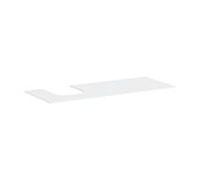 hansgrohe Xevolos E Console, 1 découpe à gauche, 1370x550mm, pour vasque à poser, 54205700, Couleur: Blanc mat