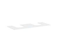 hansgrohe Xevolos E Console, 2 découpes, 1370x550mm, pour vasque à poser, 54207700, Couleur: Blanc mat