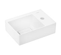 hansgrohe Xelovos E Lave-mains, 1 trou de robinetterie à droite ou à gauche, sans trop-plein, 360x250mm, SmartClean, avec garniture de vidage, 61086450, Exécution: trou de robinetterie à droite