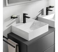 hansgrohe Xelovos E Lave-mains, sans trop-plein, 500x480mm, SmartClean, poncé, avec vidage, 61090450, Exécution: 1 trou de robinet