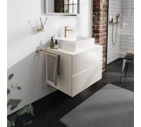 hansgrohe Xevolos E Meuble bas pour plan de toilette, 2 tiroirs, 54188790,