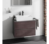 hansgrohe Xevolos E Meuble bas pour plan de toilette, 2 tiroirs, 54189730,