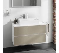 hansgrohe Xevolos E Meuble bas pour plan de toilette, 2 tiroirs, 54190390,