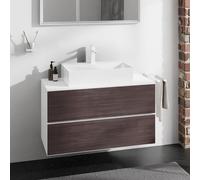 hansgrohe Xevolos E Meuble bas pour plan de toilette, 2 tiroirs, 54190730,