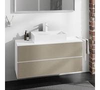 hansgrohe Xevolos E Meuble bas pour plan de toilette, 2 tiroirs, 54193390,