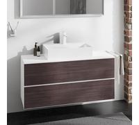 hansgrohe Xevolos E Meuble bas pour plan de toilette, 2 tiroirs, 54193730,