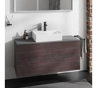hansgrohe Xevolos E Meuble bas pour plan de toilette, 2 tiroirs, 54195730,