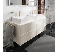 hansgrohe Xevolos E Meuble bas pour plan de toilette, 4 tiroirs, 54200790,