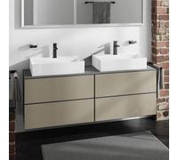 hansgrohe Xevolos E Meuble bas pour plan de toilette, 4 tiroirs, 54201390,