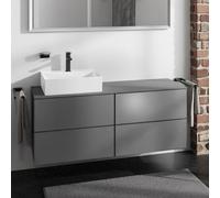 hansgrohe Xevolos E Meuble bas pour plan de toilette, 4 tiroirs, 54238770,