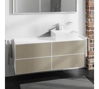 hansgrohe Xevolos E Meuble bas pour plan de toilette, 4 tiroirs, 54239390,