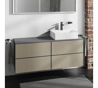 hansgrohe Xevolos E Meuble bas pour plan de toilette, 4 tiroirs, 54241390,