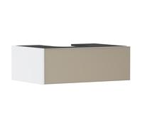 hansgrohe Xevolos E meuble sous lavabo, 1 tiroir, 1 découpe au centre, 780x550x275mm, pour console avec vasque à poser, 54310390, Couleur: corps blanc mat, façade bronze structuré