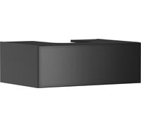 hansgrohe Xevolos E meuble sous lavabo, 1 tiroir, 1 découpe au centre, 780x550x275mm, pour console avec vasque à poser, 54312770, Couleur: corps gris ardoise mat, façade gris ardoise métallique