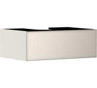 hansgrohe Xevolos E meuble sous lavabo, 1 tiroir, 1 découpe au centre, 780x550x275mm, pour console avec vasque à poser, 54311790, Couleur: Corps beige sable mat, façade beige sable métallisé