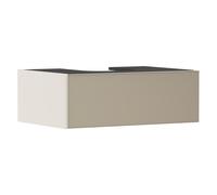 hansgrohe Xevolos E meuble sous lavabo, 1 tiroir, 1 découpe au centre, 780x550x275mm, pour console avec vasque à poser, 54311390, Couleur: Corps beige sable mat, façade bronze structuré