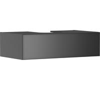 hansgrohe Xevolos E meuble sous lavabo, 1 tiroir, 1 découpe au centre, 980x550x275mm, pour console avec vasque à poser, 54315770, Couleur: corps gris ardoise mat, façade gris ardoise métallique