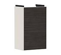 hansgrohe Xevolos E Armoire sous lavabo, 1 porte, charnières à gauche, 340x245x555mm, pour lave-mains, 54167730, Couleur: Corps beige sable mat, façade chêne foncé