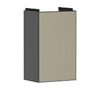 hansgrohe Xevolos E meuble sous-vasque 54168390 340x555x245mm, gauche, gris ardoise mat, structure bronze