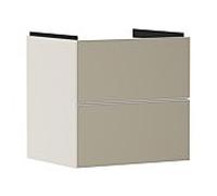 hansgrohe Xevolos E meuble sous-vasque 54176390 580x555x475mm, 2 tiroirs, beige sable mat, structure bronze