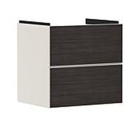 hansgrohe Xevolos E meuble sous-vasque 54176730 580x555x475mm, 2 tiroirs, beige sable mat, chêne foncé
