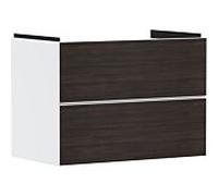 hansgrohe Xevolos E meuble sous-vasque 54178730 780x555x475mm, 2 tiroirs, blanc mat, chêne foncé