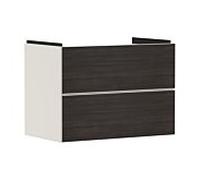 hansgrohe Xevolos E meuble sous-vasque 54179730 780x555x475mm, 2 tiroirs, beige sable mat, chêne foncé