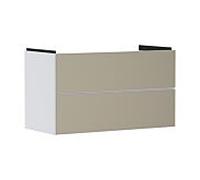 hansgrohe Xevolos E meuble sous-vasque 54181390 980x555x475mm, 2 tiroirs, blanc mat, structure bronze