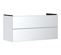 hansgrohe Xevolos E meuble sous-vasque 54184320 1180x555x475mm, 2 tiroirs, blanc mat, blanc métallique