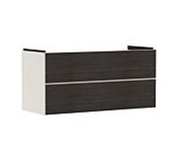 hansgrohe Xevolos E meuble sous-vasque 54185730 1180x555x475mm, 2 tiroirs, beige sable mat, chêne foncé