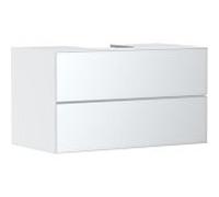 hansgrohe Xevolos E meuble sous-vasque 54190320 980x555x550mm, 2 tiroirs, blanc mat, blanc métallique