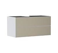 hansgrohe Xevolos E meuble sous-vasque 54193390 1180x555x550mm, 2 tiroirs, blanc mat, structure en bronze