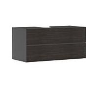 hansgrohe Xevolos E meuble sous-vasque 54195730 1180x555x550mm, 2 tiroirs, gris ardoise mat, chêne foncé