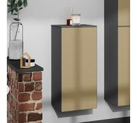 hansgrohe Xevolos E Armoire mi-haute, charnière de porte à gauche, 400x360x890mm, 54214390, Couleur: corps gris ardoise mat, façade bronze structuré