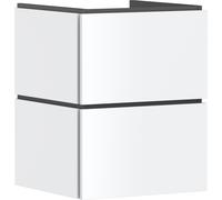 hansgrohe Xilesa E Meuble sous-lavabo pour lave-mains, 2 tiroirs PushOpen, 480x470x620mm, 54291700, Couleur: Blanc mat
