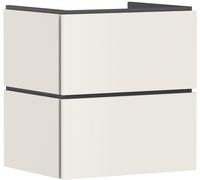 Hansgrohe Meuble sous-lavabo Xilesa E – 2 tiroirs PushOpen, 580×470×620 mm, Beige sable mat