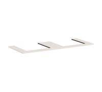 hansgrohe Xilesa E Console avec 2 découpes pour lavabo à poser, 1375x550x16mm, 54274780, Couleur: Beige sable mat